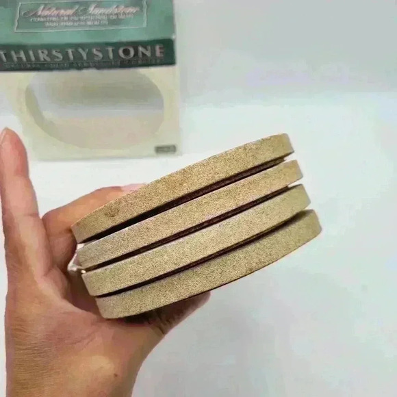 THIRSTYSTONE Sandstone Coasters Three Birds and One Horse - Picture 2 of 13